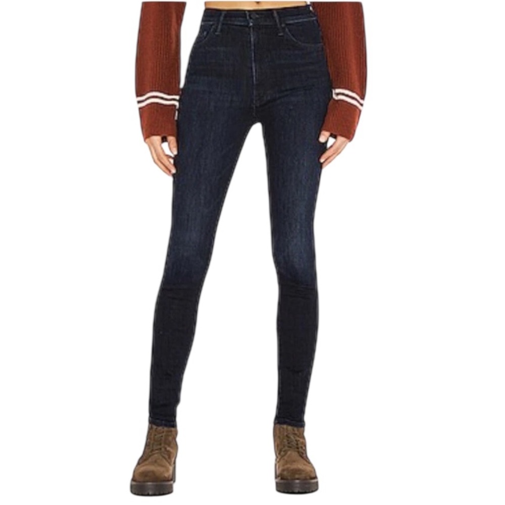 MOTHER DENIM Super Swooner Howling At The Disco Ball Dark Wash Jeans- Size 27